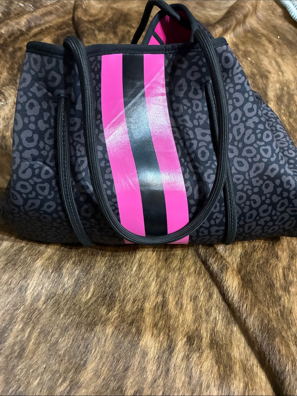 Glitzy neoprene bag